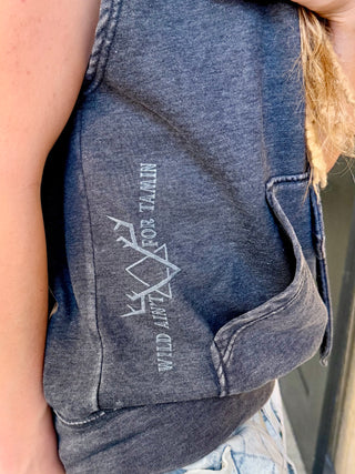 Woodland Bear Sleeveless Outlaw Hoodie