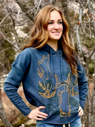 FLORAL MOOSE MTN Hoodie