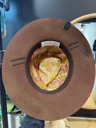 Whiskey Wind Wool & Leather Hat by Shady Business