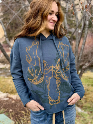 FLORAL MOOSE MTN Hoodie