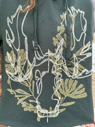 FLORAL MOOSE MTN Hoodie