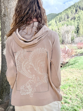Tawny Woodland Owl Lux Hoodie