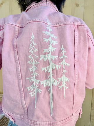3 PINES Denim Jacket Pink