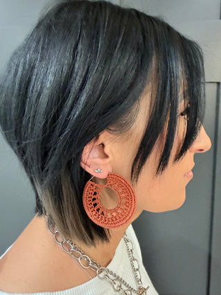 DREAMCATCHER CROCHET Hoop Earrings