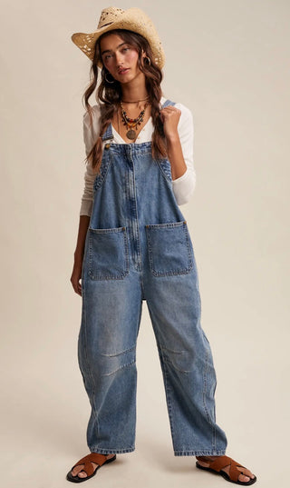 RAMBLE FREE Denim Overalls   LisT