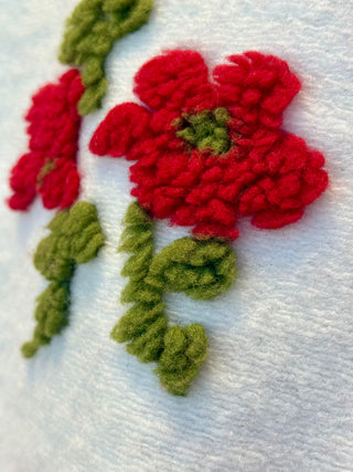 FLORAL CHUNKY EMBROIDERED Hoodie Jacket