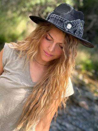 PEWTER BUFFALO Wool & Leather Hat by Shady Business