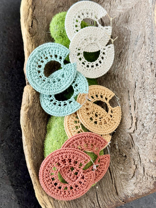 DREAMCATCHER CROCHET Hoop Earrings