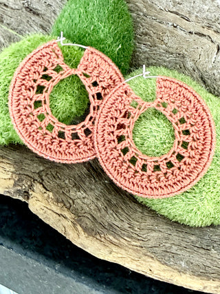 DREAMCATCHER CROCHET Hoop Earrings