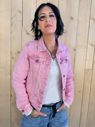 3 PINES Denim Jacket Pink