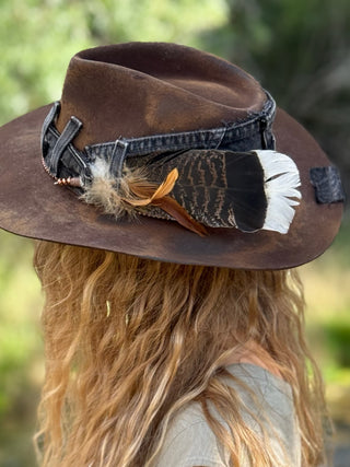 DUST & DENIM Wool & Leather Hat by Shady Business