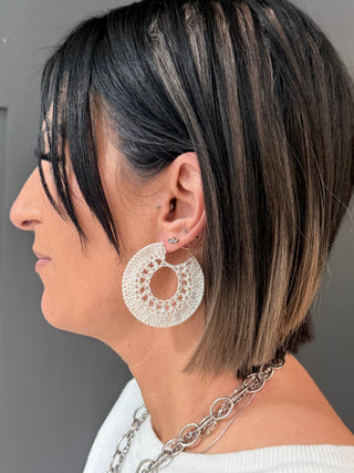 DREAMCATCHER CROCHET Hoop Earrings