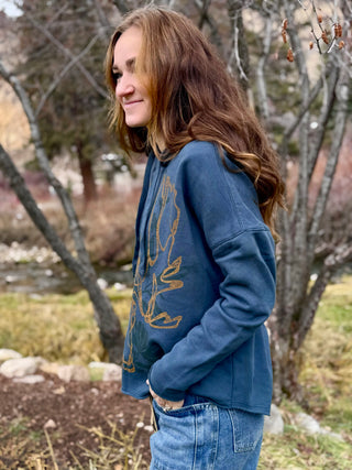 FLORAL MOOSE MTN Hoodie