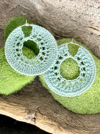 DREAMCATCHER CROCHET Hoop Earrings