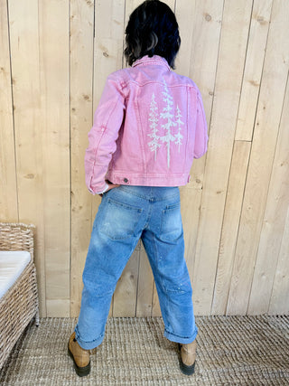 3 PINES Denim Jacket Pink