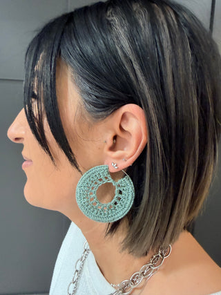 DREAMCATCHER CROCHET Hoop Earrings