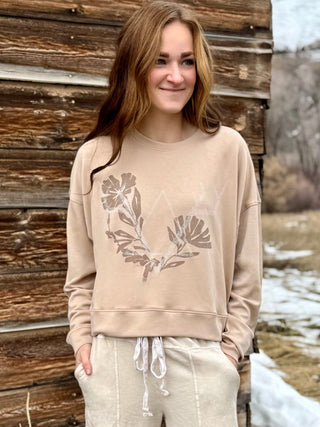 FLORAL LOGO Lux  Sweatshirt