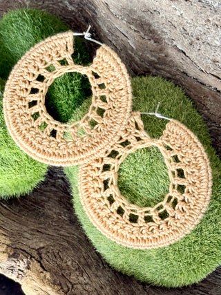 DREAMCATCHER CROCHET Hoop Earrings