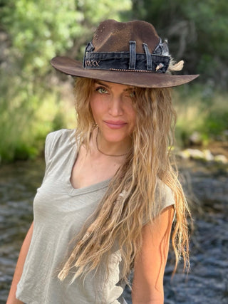 DUST & DENIM Wool & Leather Hat by Shady Business
