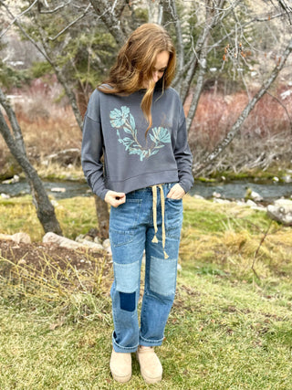 FLORAL LOGO Lux  Sweatshirt