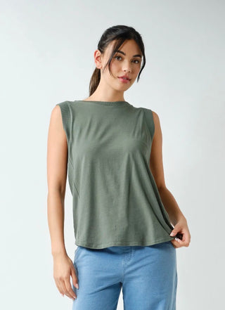 Paintbrush Tank Top – women's Western top with Kayla's original art, view 5