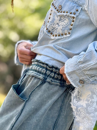 Wide & Wild WYO Seamed Barrel Pants