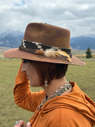 EMBER ASH Wool & Leather Hat