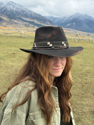 EMBER ASH Wool & Leather Hat