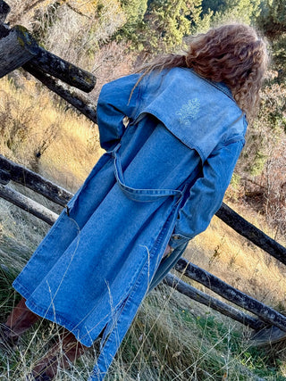 No Rain, No Flowers Trench Coat