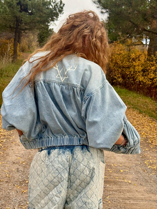 Ruffled & Rugged  Denim Jacket