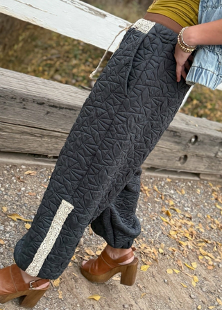 Take Me Home Quilted Jogger Pants
