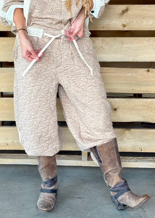 Take Me Home Quilted Jogger Pants