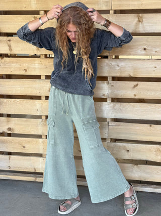 MOOSE-CULINE Mineral Wash Hoodie