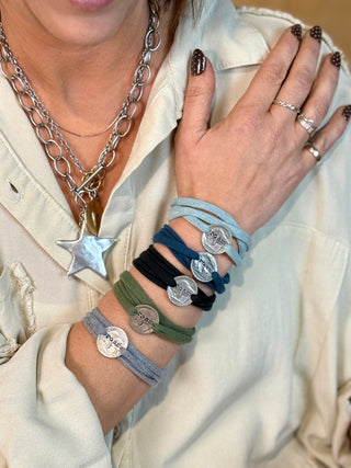 ROAM BUFFALO NICKEL  Wrap Bracelet