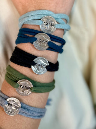 ROAM BUFFALO NICKEL  Wrap Bracelet