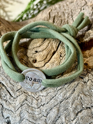 ROAM BUFFALO NICKEL  Wrap Bracelet