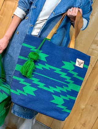 STAR VALLEY AZTEC  Bag - Navy & Green