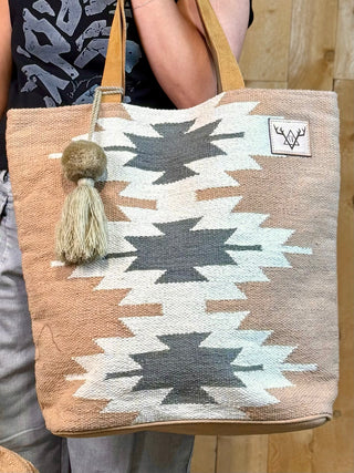 STAR VALLEY AZTEC  Bag - Tan, Cream & Gray
