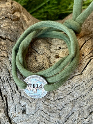 WILD BUFFALO NICKEL  Wrap Bracelet