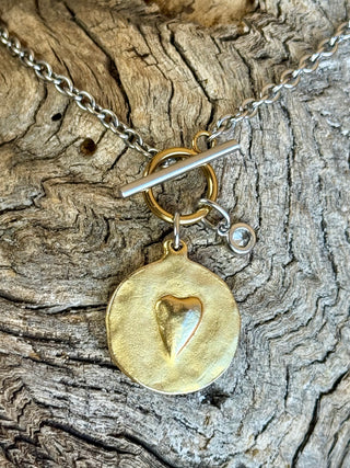 HAND CAST LOVE/JESUS Reversible Necklace