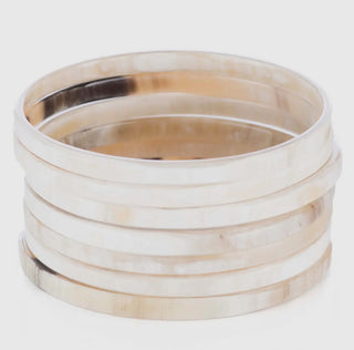 BUFFALO HORN  Bangle LIGHT HORN