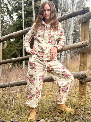 FLORAL Barrel Sweatpants