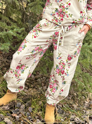 FLORAL Barrel Sweatpants