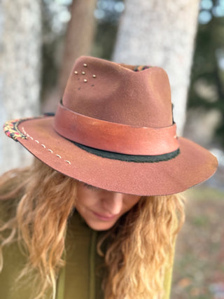 BLOOMING BUFFALO Wool & Leather Hat by Shady Business