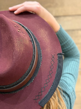 Nightfall Nomad Wool & Leather Hat by Shady Business