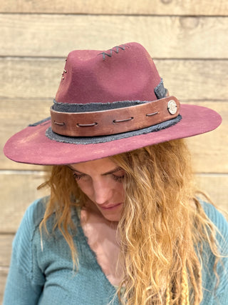 Nightfall Nomad Wool & Leather Hat by Shady Business