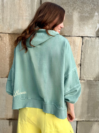 WOODLAND OWL Drop Shoulder Hoodie