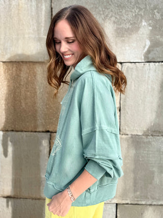 WOODLAND OWL Drop Shoulder Hoodie