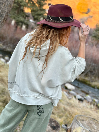 Moonlit Ember Wool & Leather Hat by Shady Business
