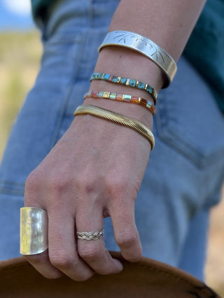 SILVER ELK ANTLER Cuff